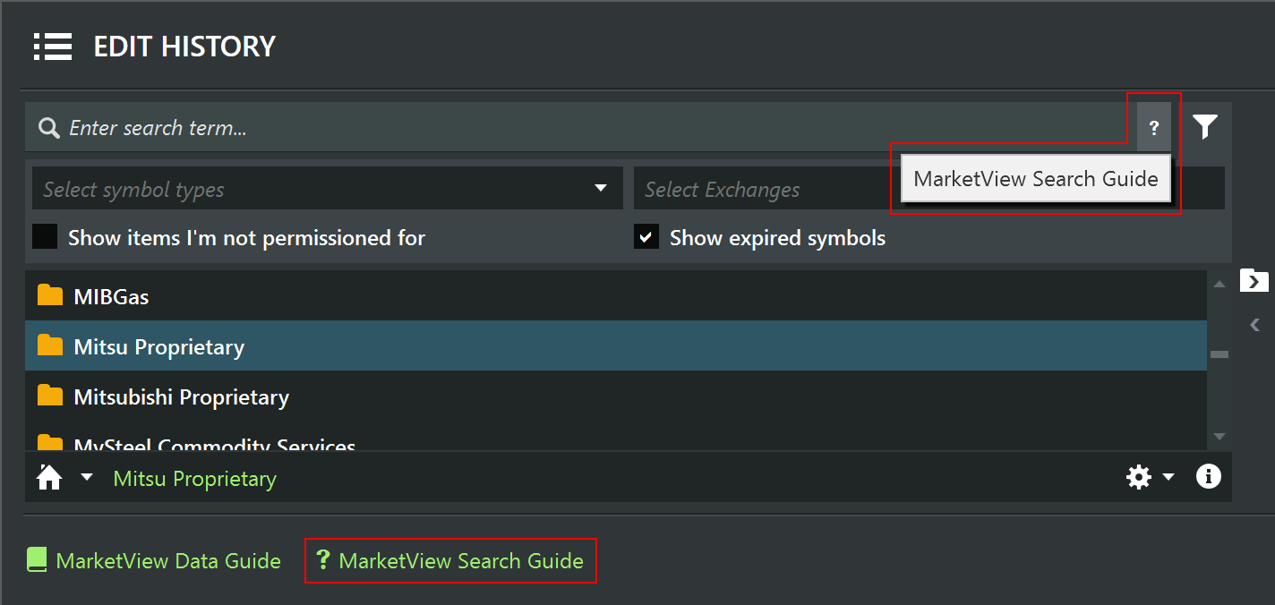 MarketView Search Guide Icon