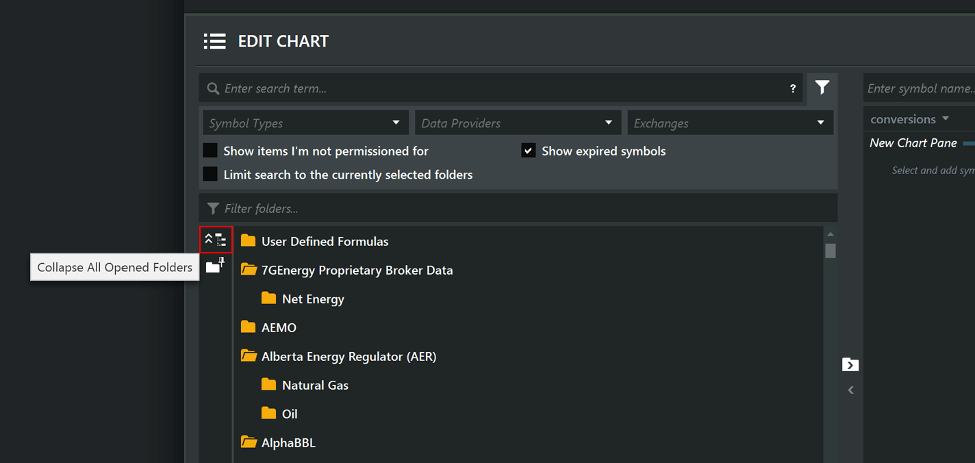 Opening and Closing Folders