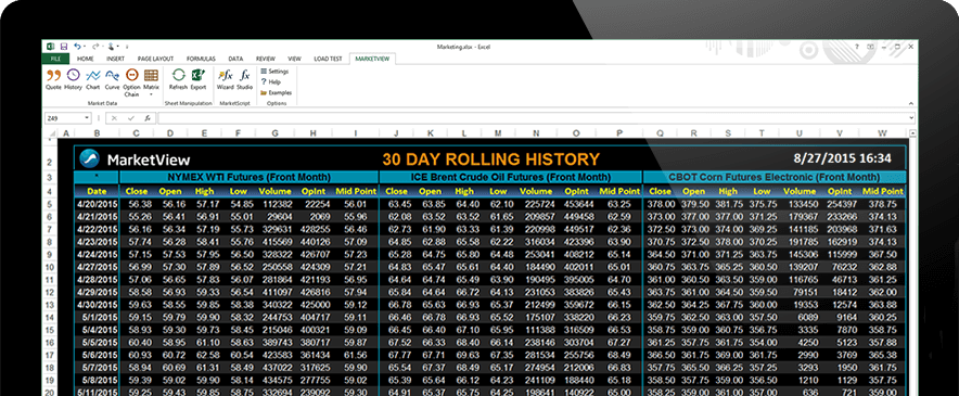 Icon 3 - page Historical Commodity Data